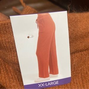 DKNY Women's Joggers Cashmere Blend Toffee Comfort Luxurious Pants XL/ XXL